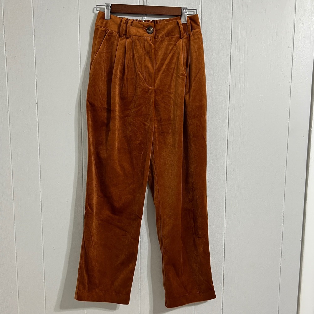 FRNCH Pruella Corduroy‎ Cropped Wide Leg Pants Paris Size Medium